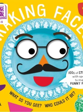 海外直订Making Faces: A Sticker Book 做鬼脸:一本贴纸书