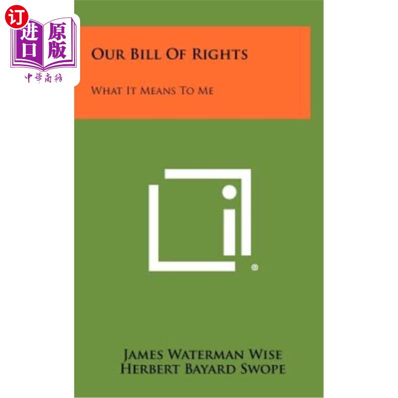 海外直订our bill of rights: what it means to me 我们的权利法案