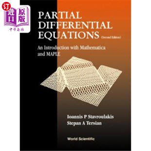 海外直订Partial Differential Equations: An Introduction with Mathematica and Maple (2nd  偏微分方程：Math