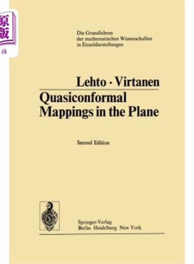海外直订Quasiconformal Mappings in the Plane 平面中的拟共形映射