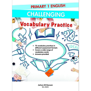现货 Primary 1 English Challenging Vocabulary Practice小学一年级英语挑战词汇练习 英文原版 进口小学教材教辅【中商原版】