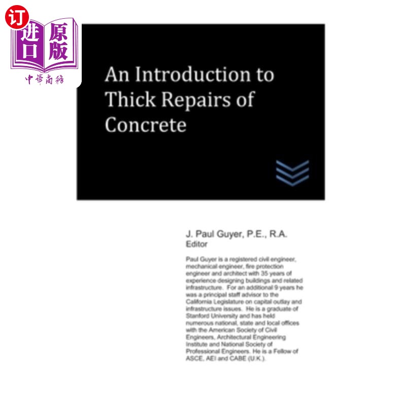 海外直订An Introduction to Thick Repairs of Concrete 混凝土厚修补导论