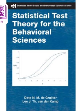海外直订Statistical Test Theory for the Behavioral Sciences 行为科学的统计检验理论