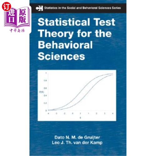 海外直订Statistical Test Theory for the Behavioral Sciences 行为科学的统计检验理论