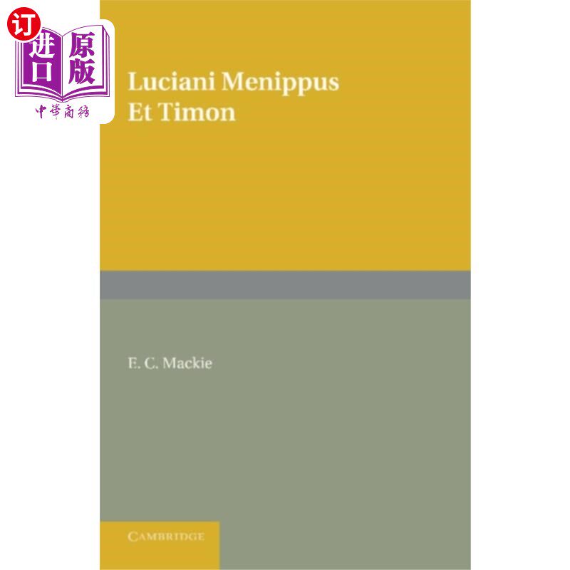 海外直订Menippus et Timon 美尼帕斯和丁满