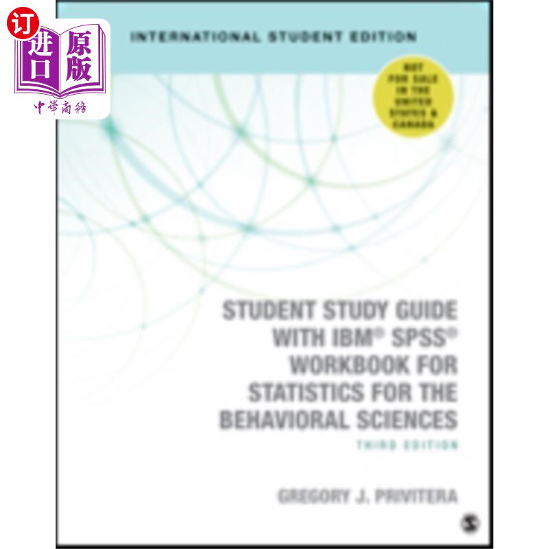 海外直订Student Study Guide With IBM (R) SPSS (R) Workbo... 学生学习指南与IBM (R) SPSS (R)统计行为科学工作手册