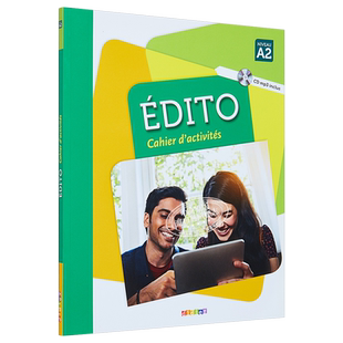 青少儿法语教材 Edito A2 练习册 mp3 法文原版 Edito niveau A2 2016 CAHIER mp3 Elodie Heu【中商原版】