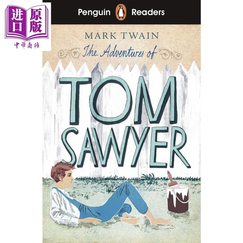 Penguin Readers L2 The Adventures of Tom Sawyer ELT企鹅分级文学经典2级 汤姆索亚历险记 儿童英文分级阅读【中商原版】