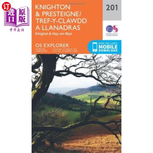 海外直订Knighton and Presteigne Tref-y-Clawdd a Dyffryn ... 奈顿和普雷斯泰涅 骑士和伊兰谷
