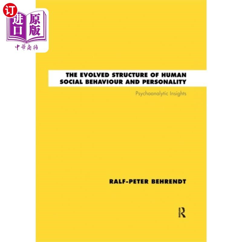 海外直订Evolved Structure of Human Social Behaviour and ... 人类社会行为和人格的进化结构