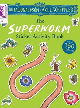 海外直订Superworm Sticker Book 超级蠕虫贴纸书