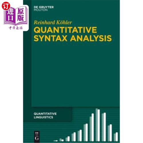 海外直订Quantitative Syntax Analysis 定量句法分析