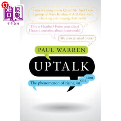 海外直订Uptalk: The Phenomenon of Rising Intonation 上升语调现象