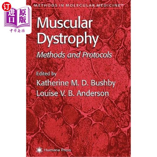 海外直订医药图书Muscular Dystrophy: Methods and Protocols 肌营养不良症：方法和方案