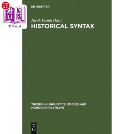 海外直订Historical Syntax 历史性的语法