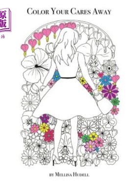 海外直订Color Your Cares Away 给你的忧虑涂上颜色