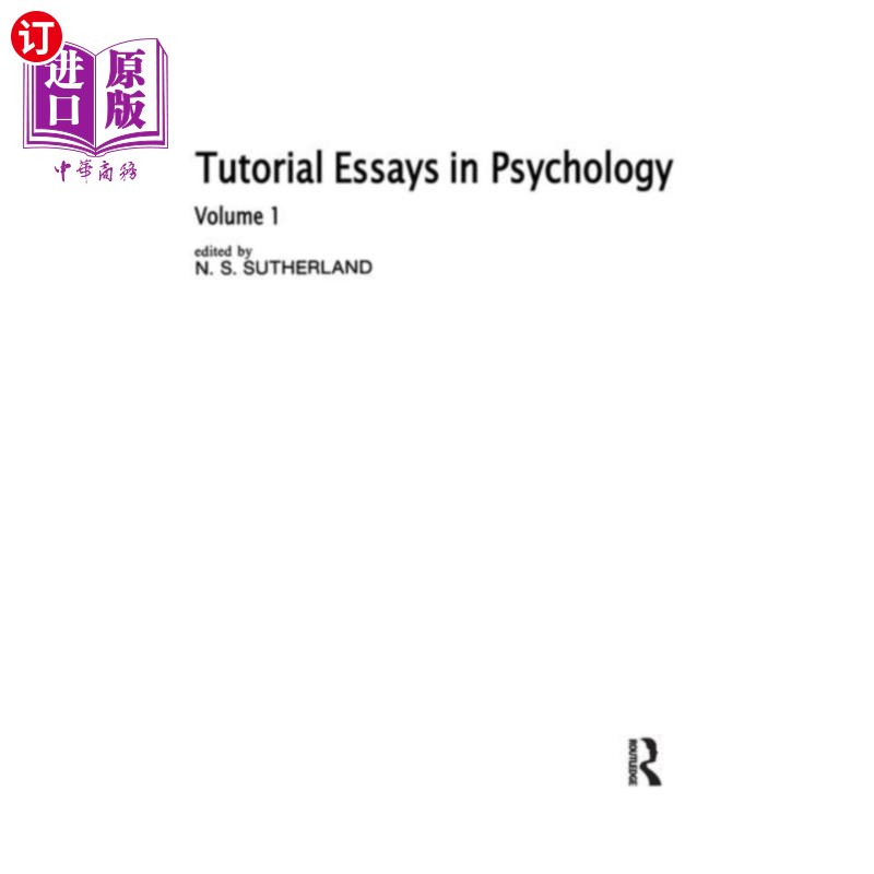 海外直订Tutorial Essays in Psychology 心理学辅导论文