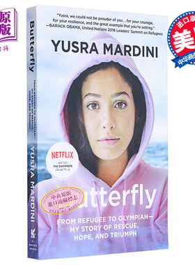 现货 蝴蝶 从难民到奥运选手 希望和胜利的故事 Butterfly From Refugee to Olympian 英文原版 Yusra Mardini【中商原版】