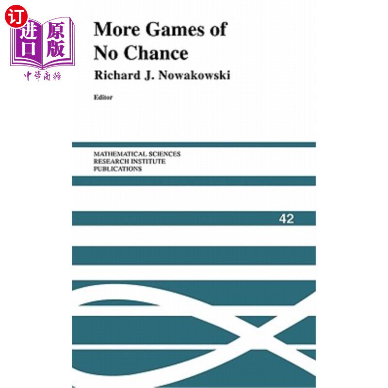 海外直订More Games of No Chance 更多的游戏没有机会了
