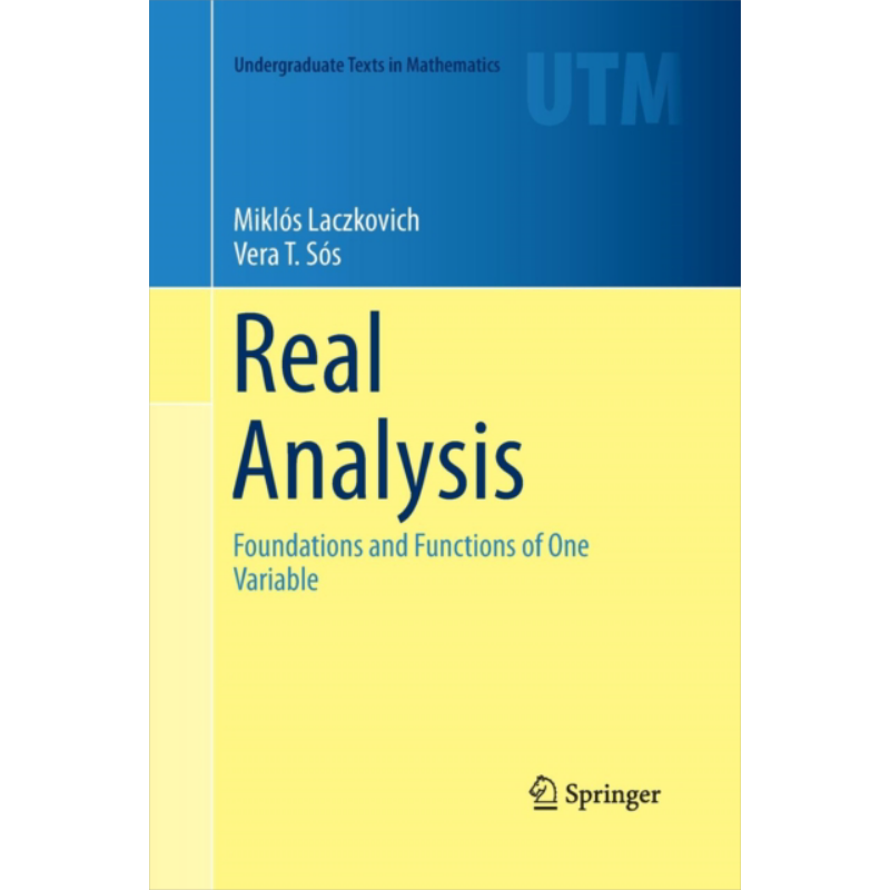 现货 实分析 英文原版 Real Analysis Miklos Laczkovich Vera T Sos【中商原版】