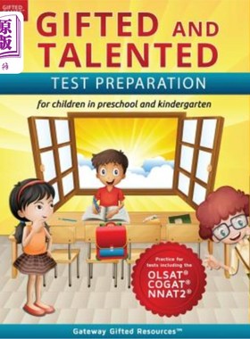 海外直订Gifted and Talented Test Preparation: Test prep for OLSAT (Level A), NNAT2 (Leve
