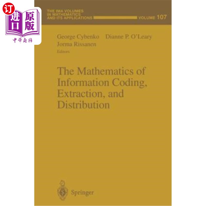 海外直订The Mathematics of Information Coding, Extraction and Distribution 信息编码、提取和分配的数学