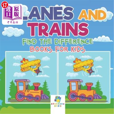 海外直订Planes and Trains - Find the Difference Books for Kids