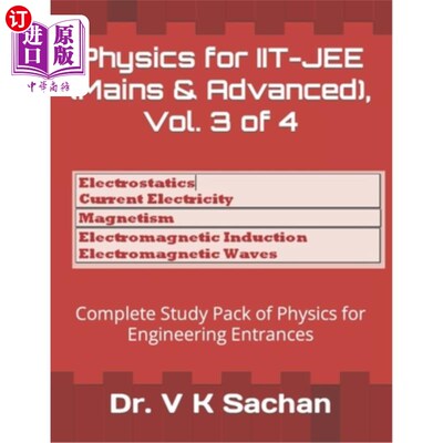 海外直订Physics for IIT-JEE (Mains & Advanced), Vol. 3 of 4: Complete Study Pack of Phys 物理IIT-JEE(