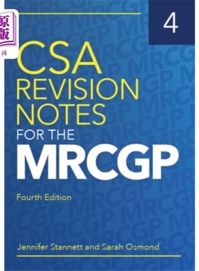海外直订医药图书CSA Revision Notes for the MRCGP, fourth edition MRCGP的CSA修订说明，第四版