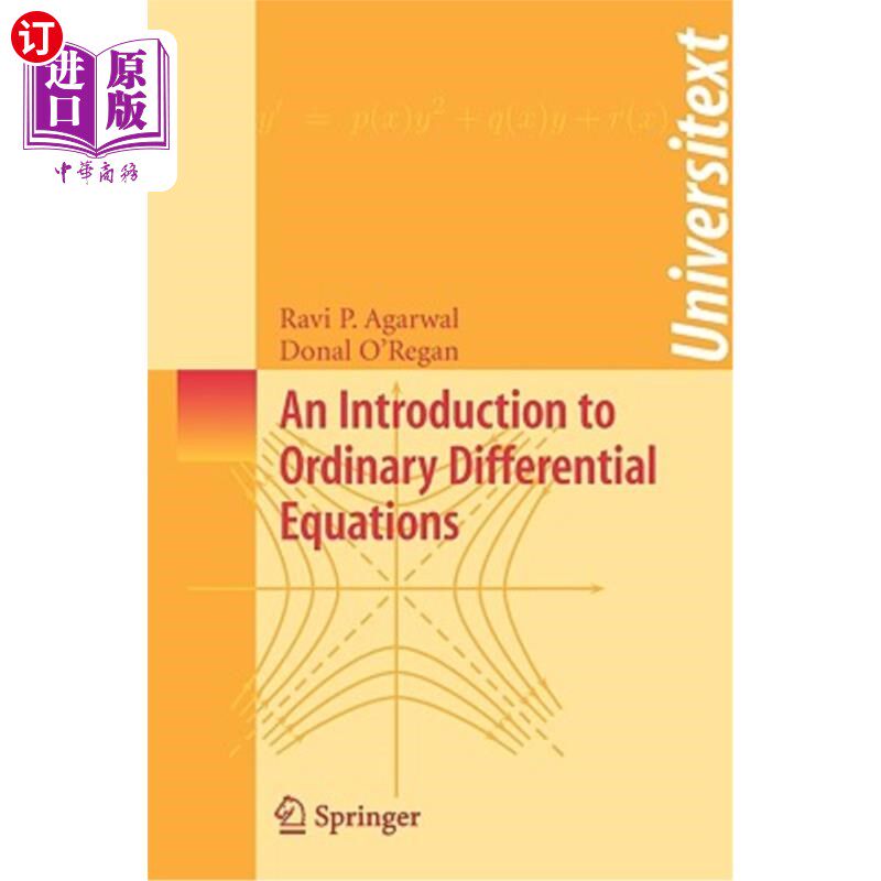 海外直订An Introduction to Ordinary Differential Equations 常微分方程导论