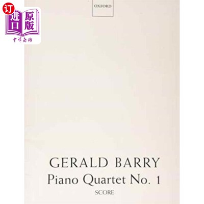 海外直订Piano Quartet No. 1 第一钢琴四重奏