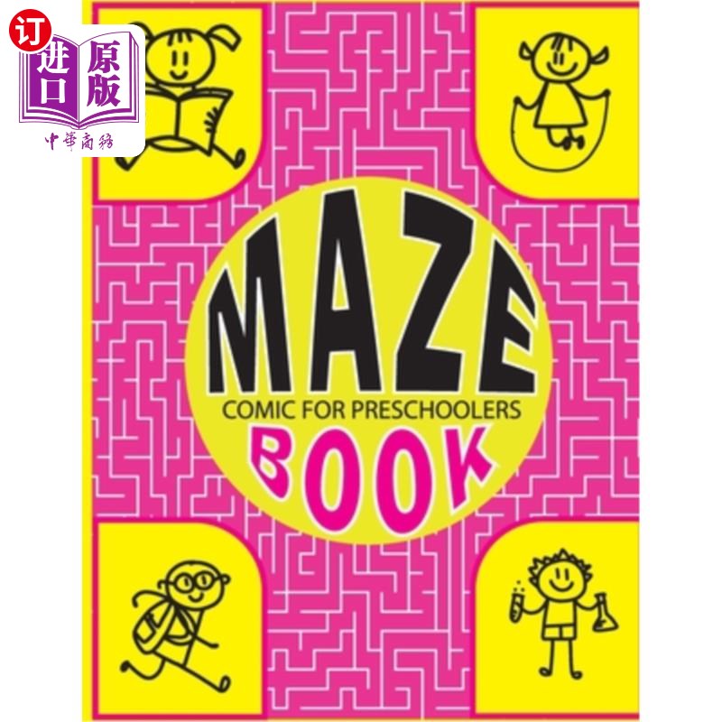 海外直订Maze Book Comic for Preschoolers: Interactive Mind-bending Mazes for Little Ones 迷宫书漫画学龄前儿童：互动