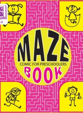海外直订Maze Book Comic for Preschoolers: Interactive Mind-bending Mazes for Little Ones 迷宫书漫画学龄前儿童：互动