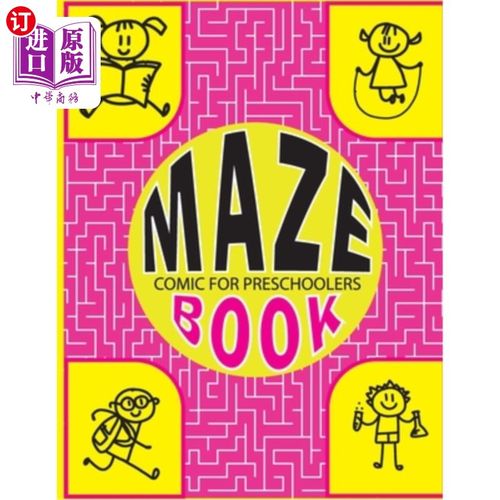 海外直订Maze Book Comic for Preschoolers: Interactive Mind-bending Mazes for Little Ones 迷宫书漫画学龄前儿童：互动