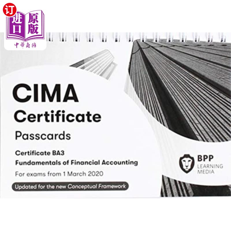 海外直订CIMA BA3 Fundamentals of Financial Accounting CIMA BA3财务会计基础