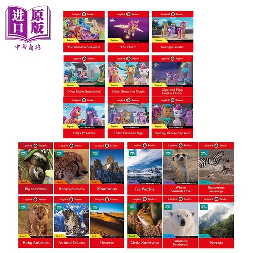 Ladybird Readers 英文原版小飘虫阅读分级指导系列合集 BBC  My Dad My Mum 姆明Moomin 艾瑞卡尔Eric Carle 小马宝莉 中商原版