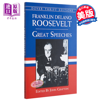 Great Speeches by Franklin Delano Roosevelt 英文原版 罗福斯著名演讲集 Franklin Delano Roosevelt【中商原版】