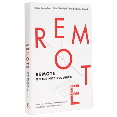 重来2：更为简单高效的远程工作方式 英文原版 Remote: Office Not Required【中商原版】