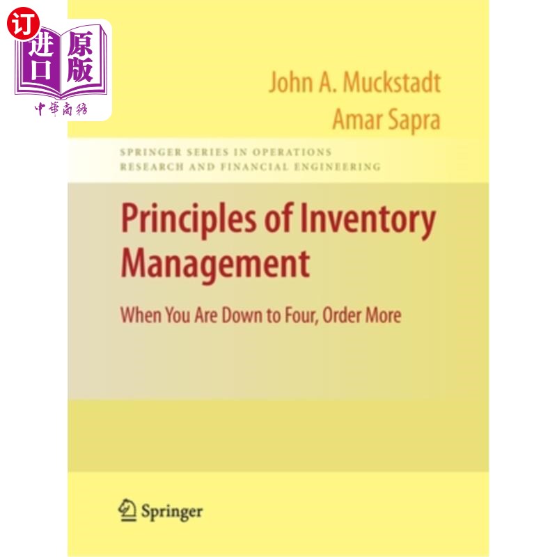 海外直订Principles of Inventory Management: When You Are Down to Four, Order More 库存管理的原则：当你的库存减少到