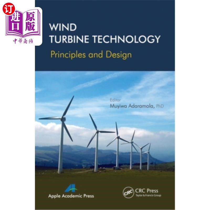 海外直订Wind Turbine Technology: Principles and Design 风力涡轮机技术:原理与设计