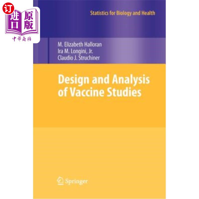 海外直订医药图书Design and Analysis of Vaccine Studies 疫苗研究的设计与分析