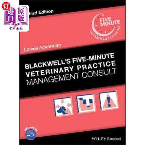 海外直订医药图书Blackwell's Five-Minute Veterinary Practice Management Consult 布莱克威尔的五分钟兽医实践管理咨询