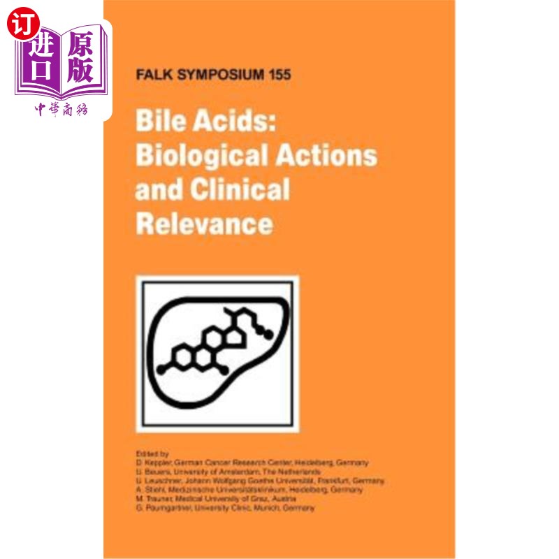 海外直订医药图书Bile Acids: Biological Actions and Clinical Relevance 胆汁酸：生物学作用和临床相关性