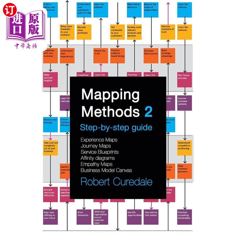 海外直订Mapping Methods 2: Step-by-step guide Experience Maps Journey Maps Service Bluep 映射方法2：逐步指南体验地