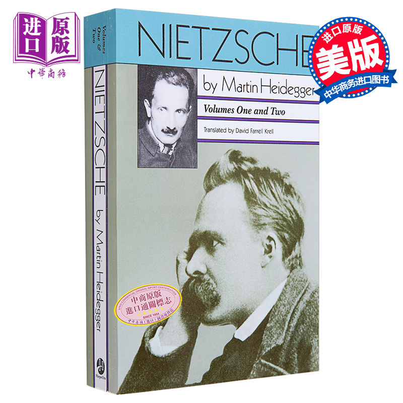 尼采 卷1和卷2 马丁 海德格尔 Nietzsche Volumes 1&2 英文原版 Martin Heidegger 形而上学 哲学【中商原版】