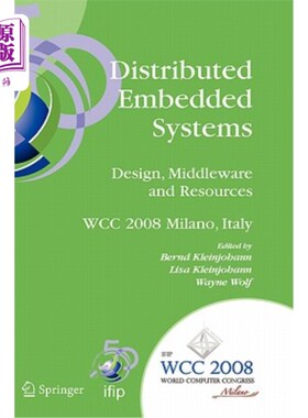 海外直订Distributed Embedded Systems: Design, Middleware and Resources: Ifip 20th World  分布式嵌入式系统:设计、中