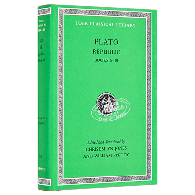 柏拉图 理想国 卷6-10 Republic Volume II Books 6-10 英文原版 Plato【中商原版】