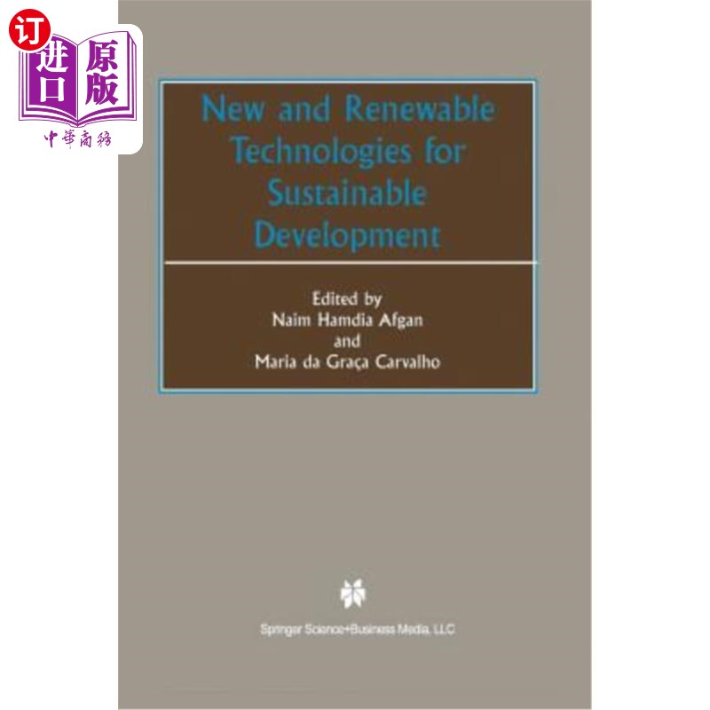 海外直订New and Renewable Technologies for Sustainable Development 促进可持续发展的新技术和可再生技术