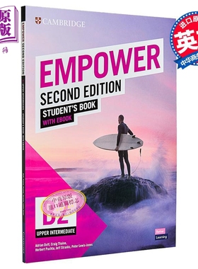 Empower Upper-intermediate B2 Student's Book with eBook 剑桥成人英语赋能 B2级别 学生书配电子书【中商原版】