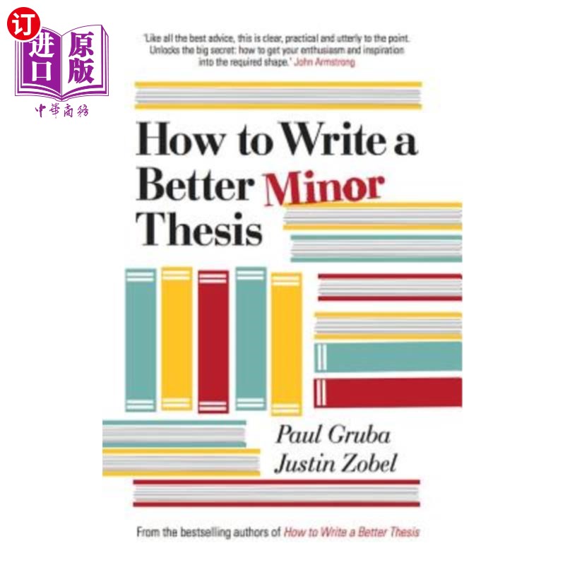 海外直订How to Write a Better Minor Thesis 如何撰写更好的小论文